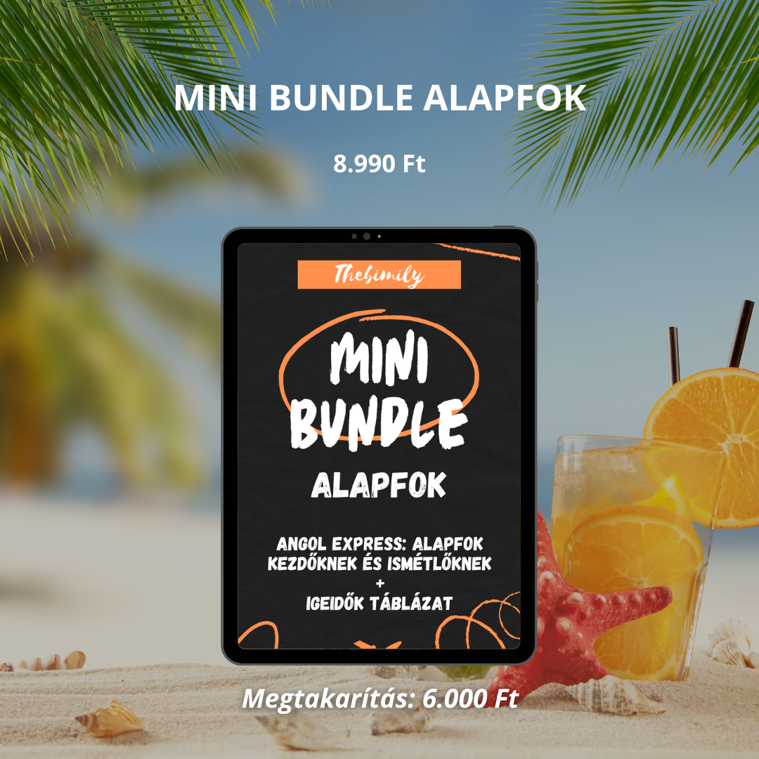 MINI BUNDLE ALAPFOK (Alapfok Kezdőknek könyv + Igeidők Táblázat minikönyv)