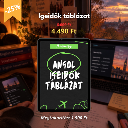 Angol Igeidők táblázat