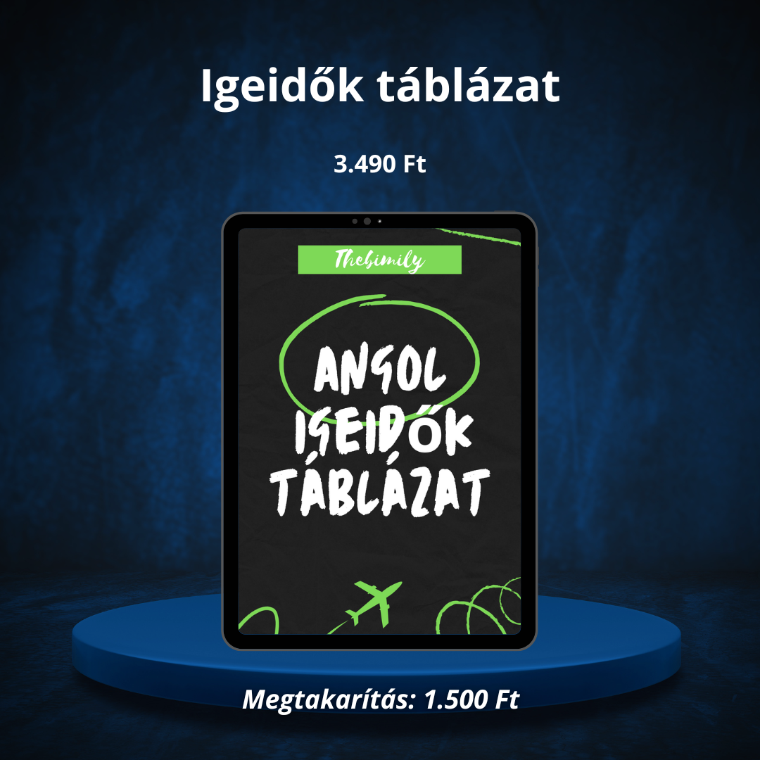 Angol Igeidők táblázat
