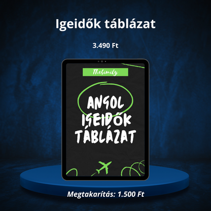 Angol Igeidők táblázat
