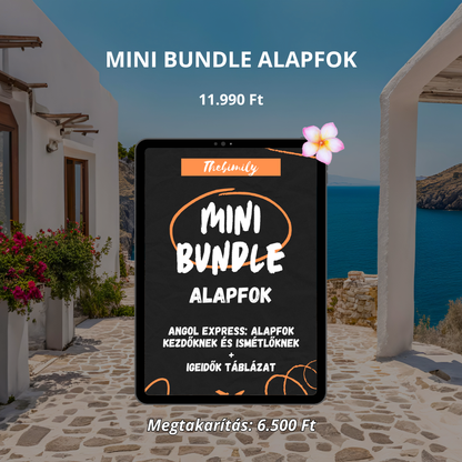 MINI BUNDLE ALAPFOK (Alapfok Kezdőknek könyv + Igeidők Táblázat minikönyv)