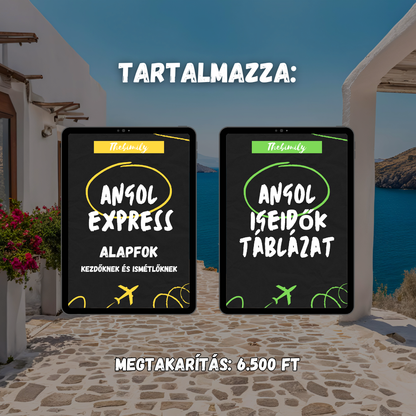 MINI BUNDLE ALAPFOK (Alapfok Kezdőknek könyv + Igeidők Táblázat minikönyv)
