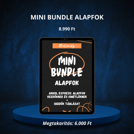 MINI BUNDLE ALAPFOK (Alapfok Kezdőknek könyv + Igeidők Táblázat minikönyv)
