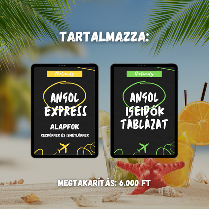 MINI BUNDLE ALAPFOK (Alapfok Kezdőknek könyv + Igeidők Táblázat minikönyv)
