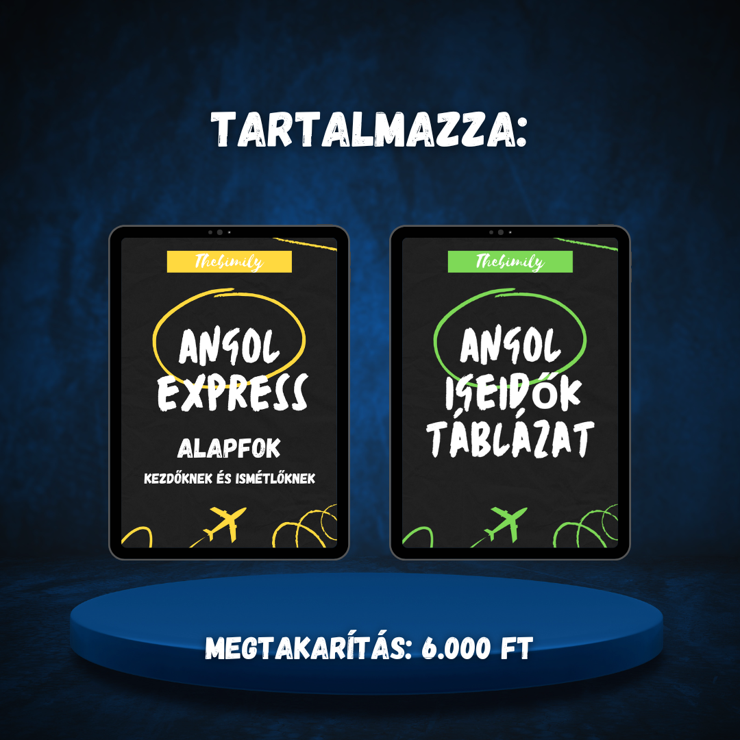 MINI BUNDLE ALAPFOK (Alapfok Kezdőknek könyv + Igeidők Táblázat minikönyv)